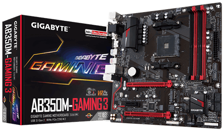 Mainboard GIGABYTE GA-AB350M-Gaming 3 (rev. 1.0) Socket AM4 817S